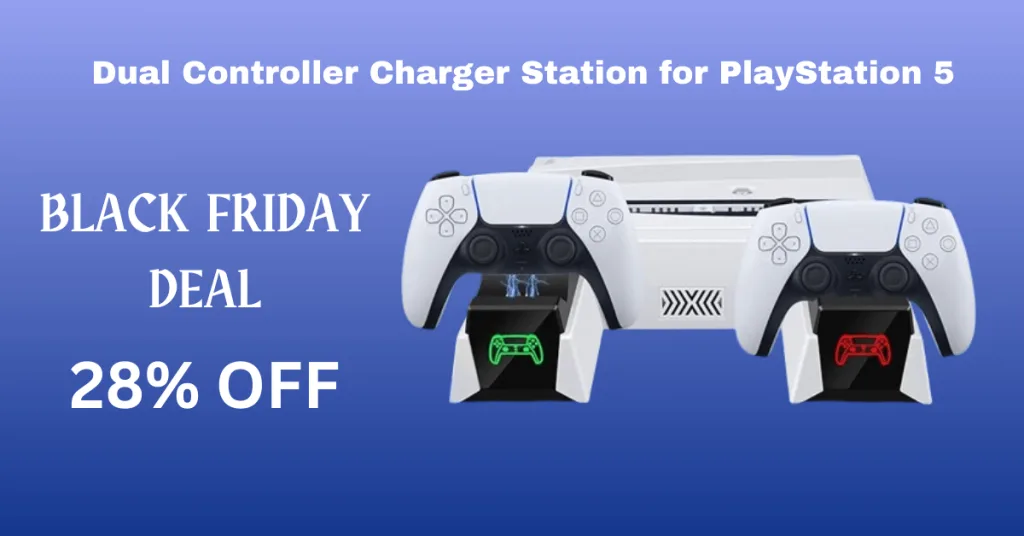 Dual Controller Charger Station for PlayStation 5 – A Complete Gaming Setup