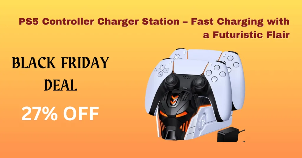 PS5 Controller Charger Station – Fast Charging with a Futuristic Flair